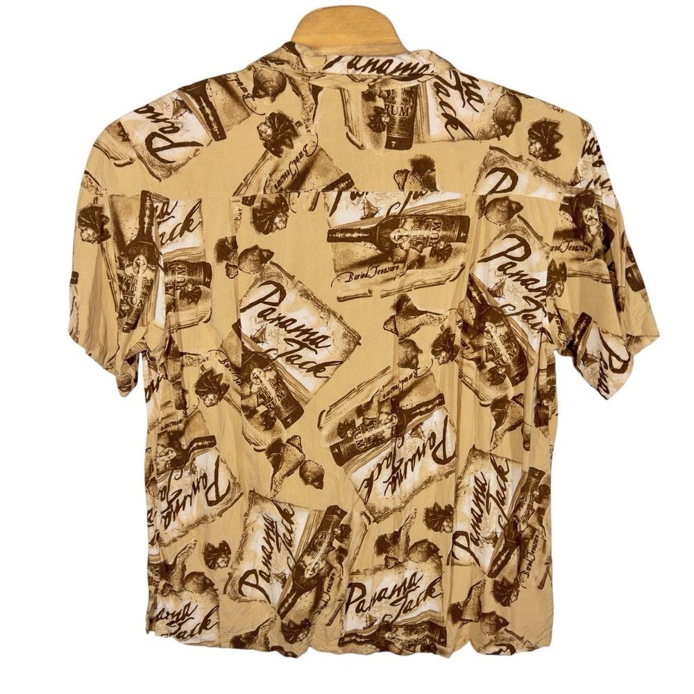 Panama Jack Rum 100% Rayon Hawaiian Shirt Mens XXL AOP Resortwear Beach Vacation - Picture 3 of 9